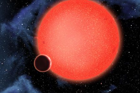 An artist's conception of GJ 1214b