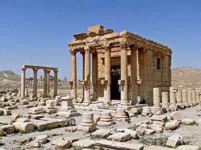 Palmyra's Temple of Baalshamin, which was targeted by ISIS.