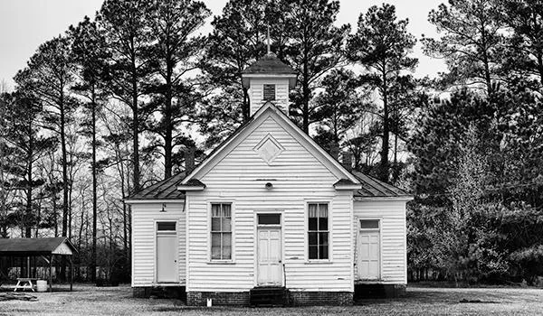Pleasant Plains School in Hertford County, North Carolina, active 1920-1950 (mobile)