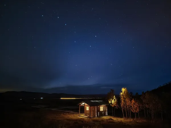 Big Dipper above logging hut thumbnail