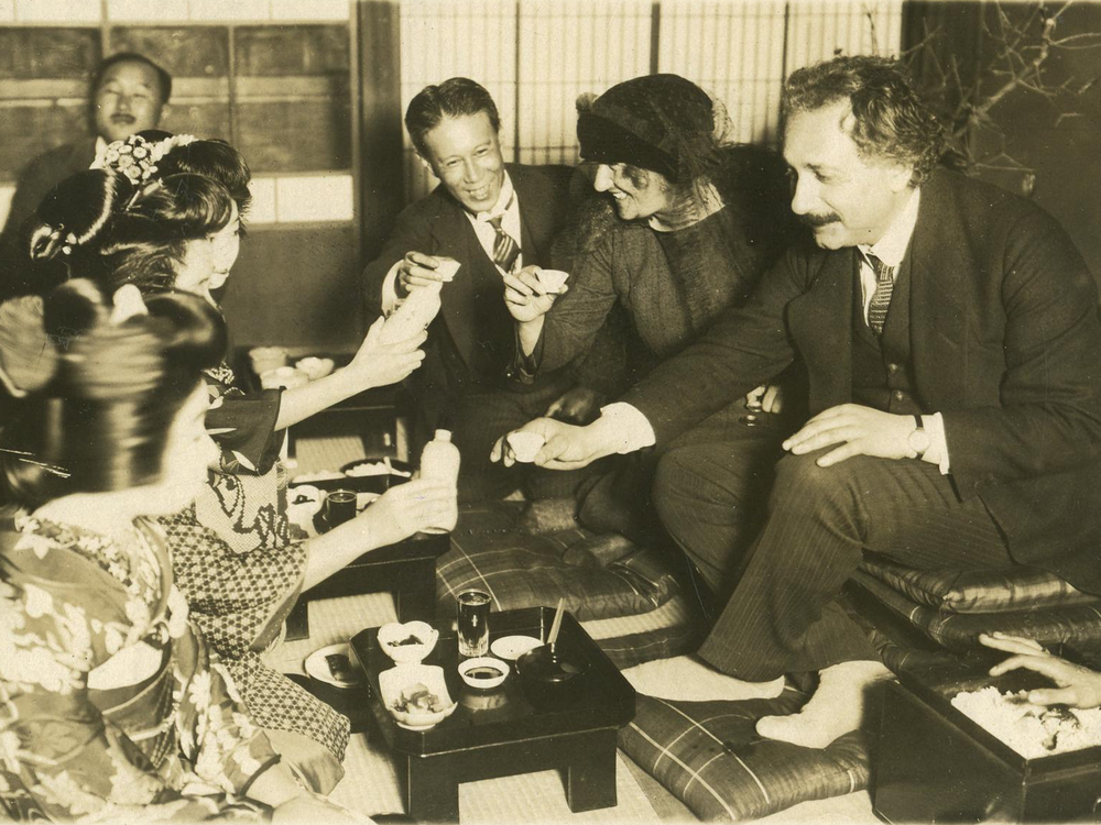 Albert and Elsa Einstein in Japan