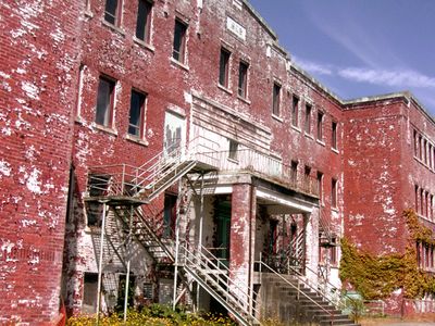 What’s left of a former residential school in British Columbia