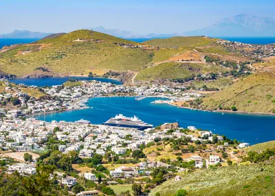 Town on the island of Patmos