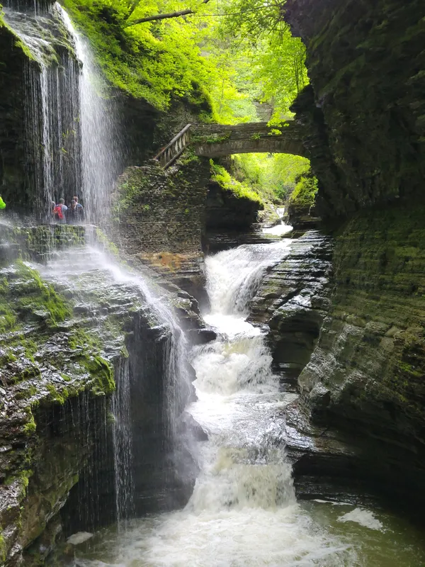 Rainbow Falls at Watkins Glen thumbnail