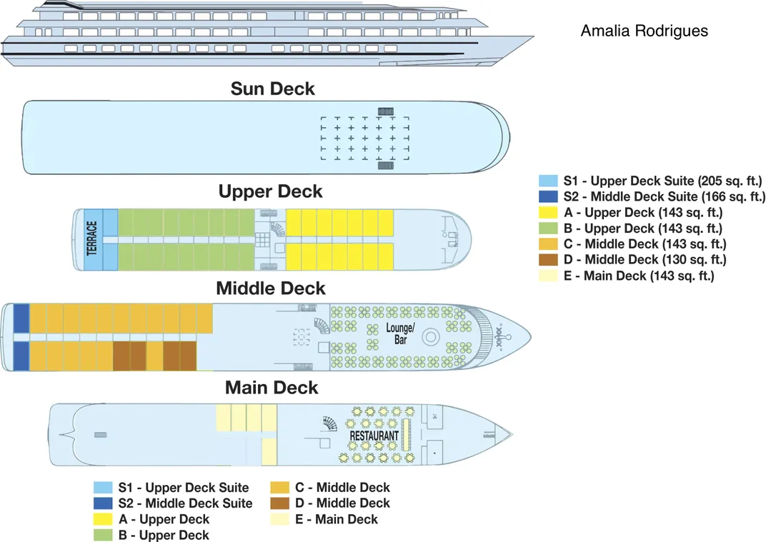 Amalia Rodrigues deck plan
