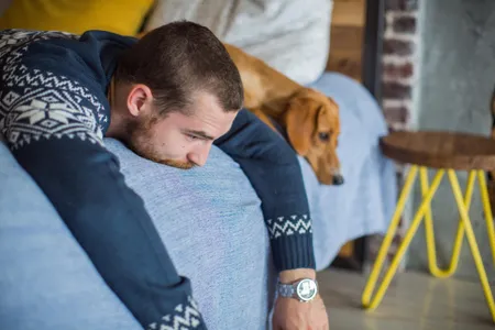 When you're sad, it makes your dog sad.
