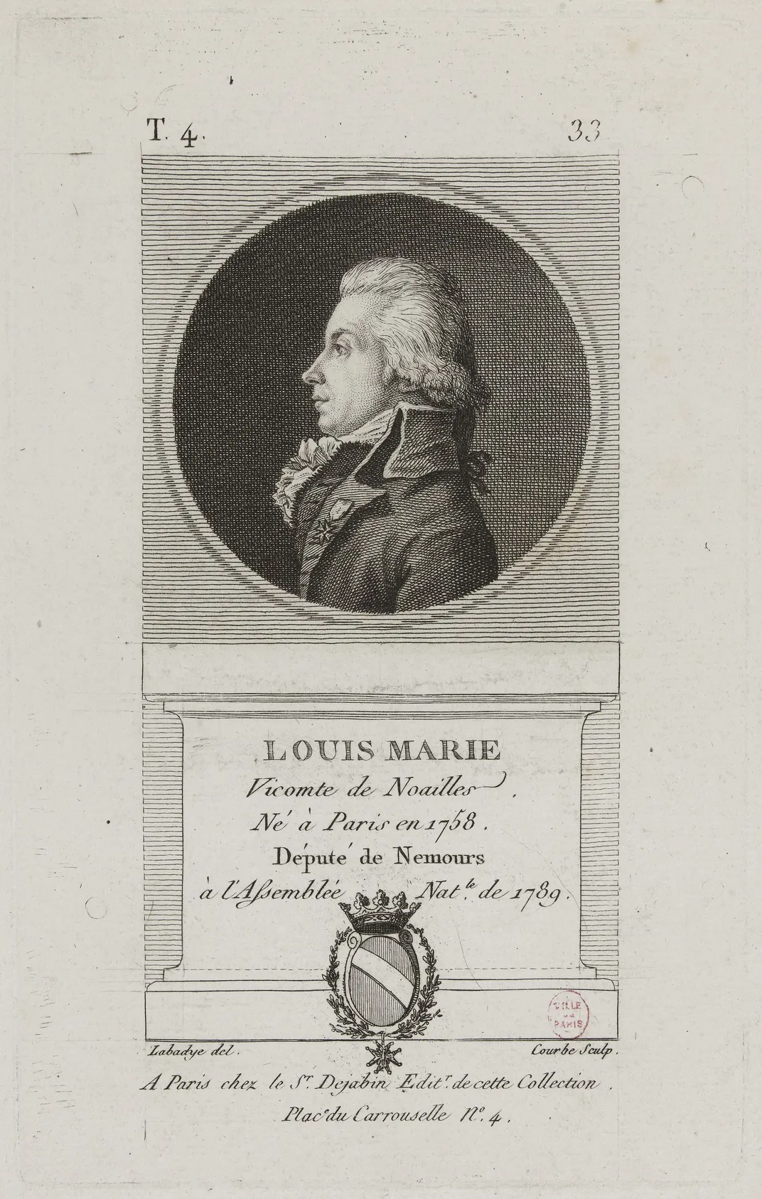 A 1789 portrait of Noailles