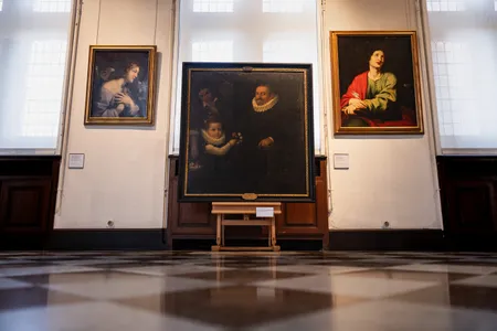 Portrait of a Gentleman, His Daughter and a Servant&nbsp;at the Mus&eacute;e&nbsp;de la Chartreuse in Douai, France