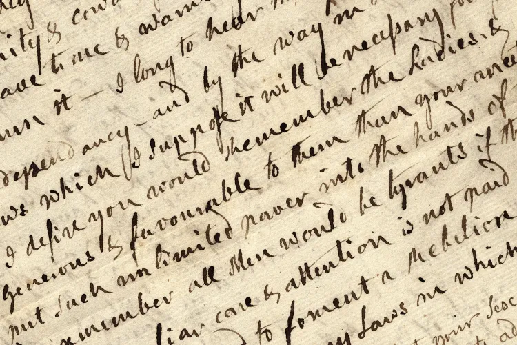 Abigail Adams letter