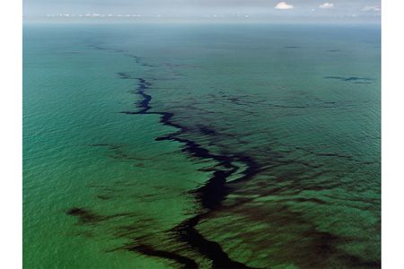 Edward Burtynsky, Oil Spill #10 Oil Slick at Rip Tide, Gulf of Mexico, June 24, 2010, chromogenic print