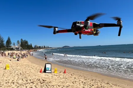 The government in Queensland, Australia, is testing whether drones can be used to detect sharks near beaches.