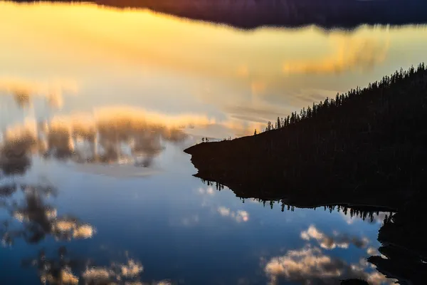 Sunrise in wizard island in Crater Lake National Park. thumbnail