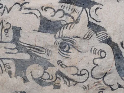 See the 'Fantastical Beasts and Foliage' Featured in These Rare, Newly Discovered Tudor Wall Paintings image