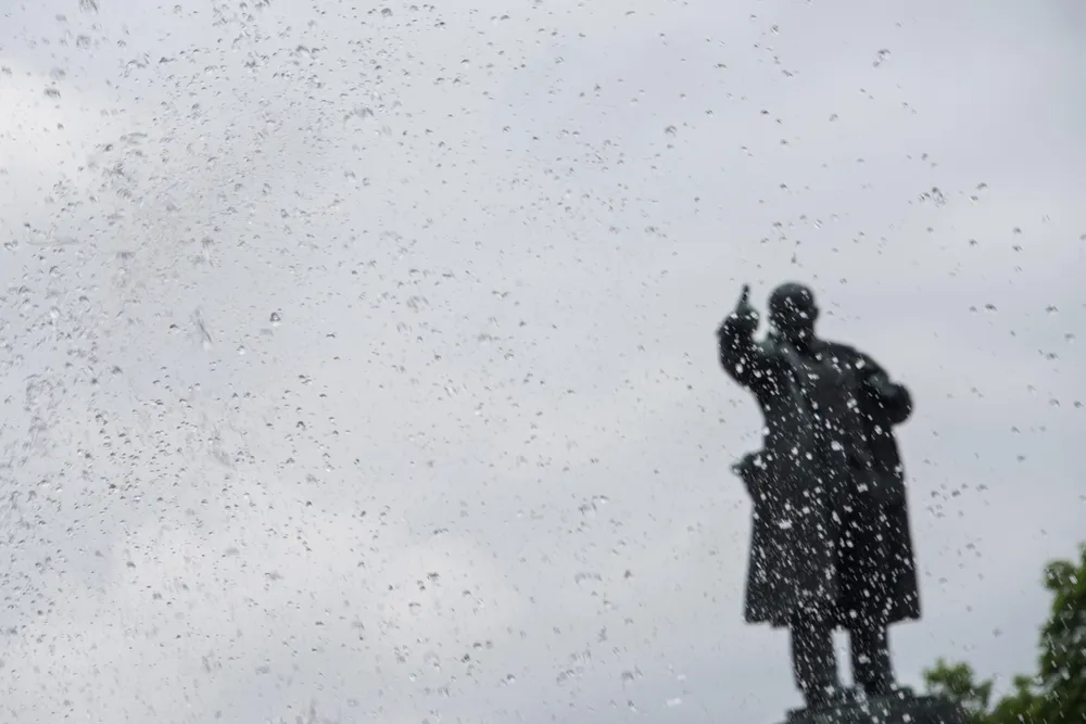 A 35-foot-tall statue of Lenin