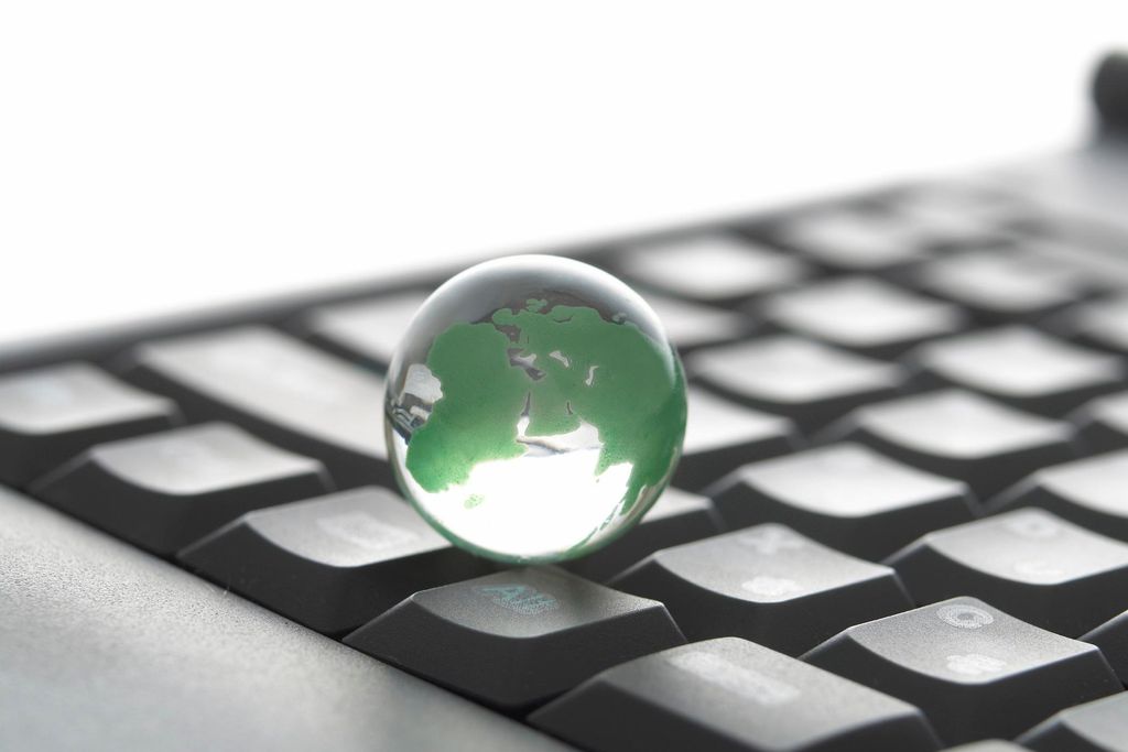 Globe and Keyboard