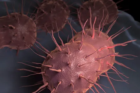 Neisseria gonorrhoeae, the bacterium responsible for the sexually transmitted infection gonorrhea.