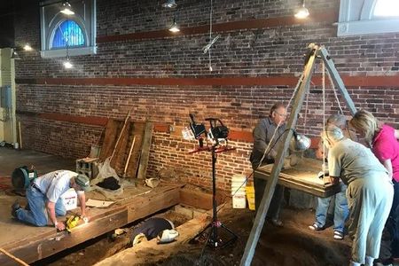 Excavations inside the Fiesta Mall