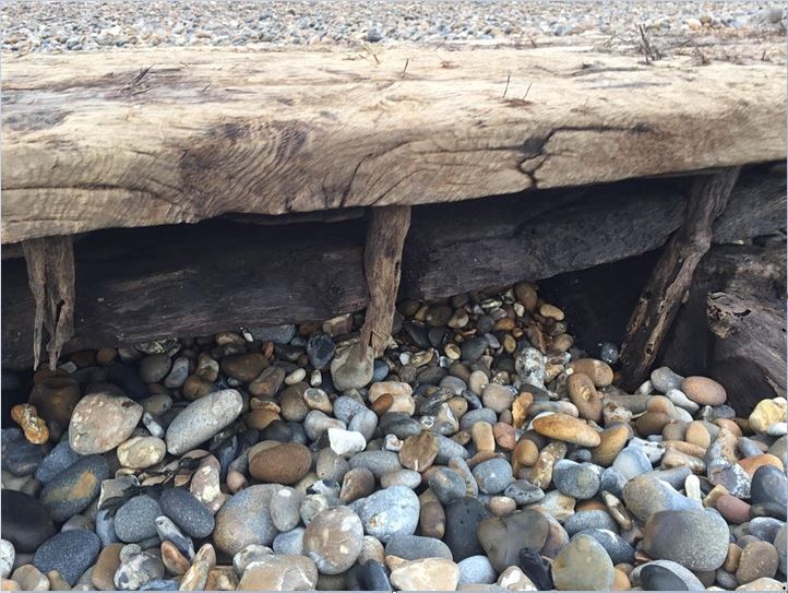 The Thorpeness vessel is held together with wooden treenails