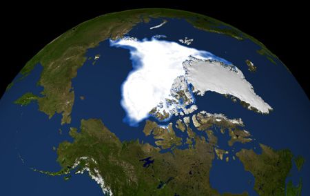 Arctic sea ice faces extinction as the planet warms up.
