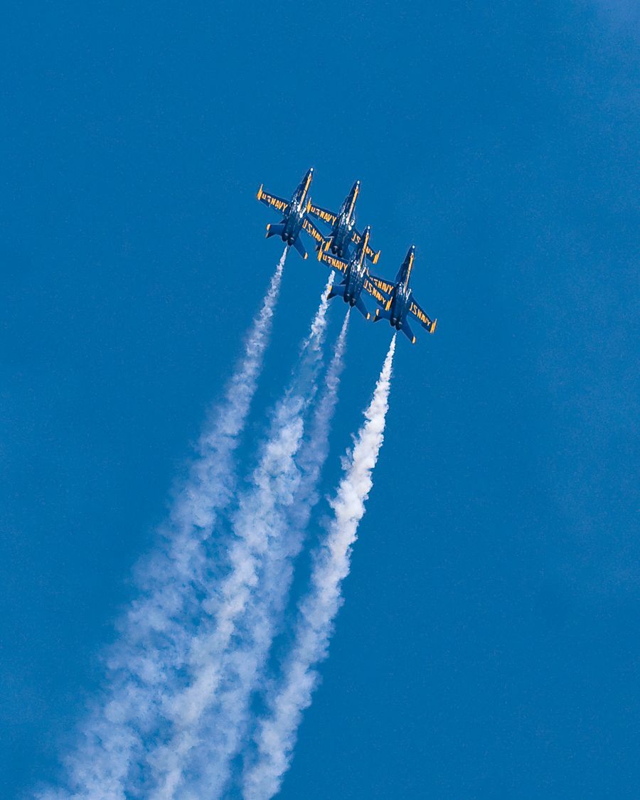 Blue Angels Demonstration Team at the US Naval Academy in Annapolis
