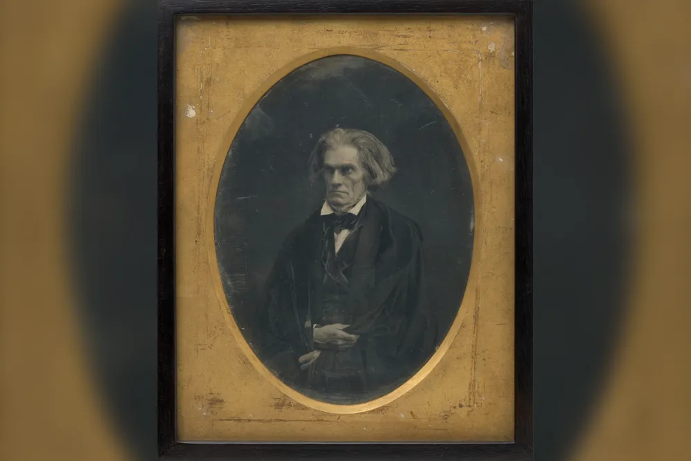 John C. Calhoun, Mathew Brady Studio, whole-plate daguerreotype