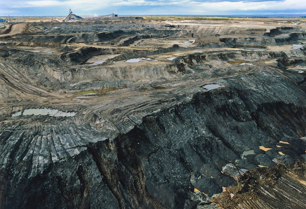 A tar sands mine in Alberta
