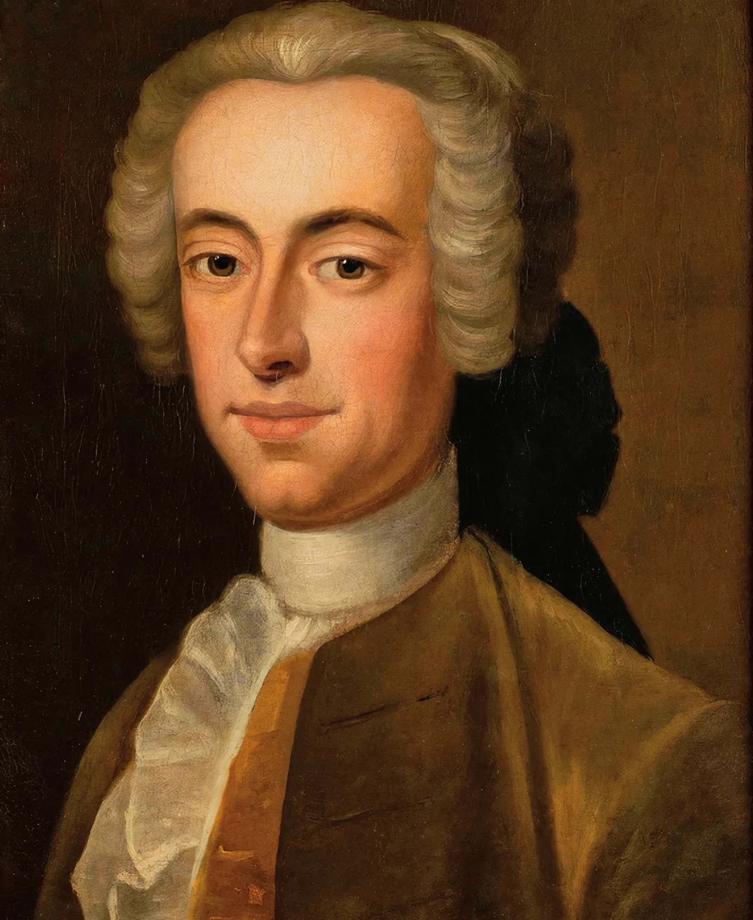 a head and shoulders painting of a man