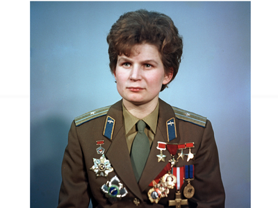 Valentina Tereshkova, the first woman in space. This photo was taken in 1969.