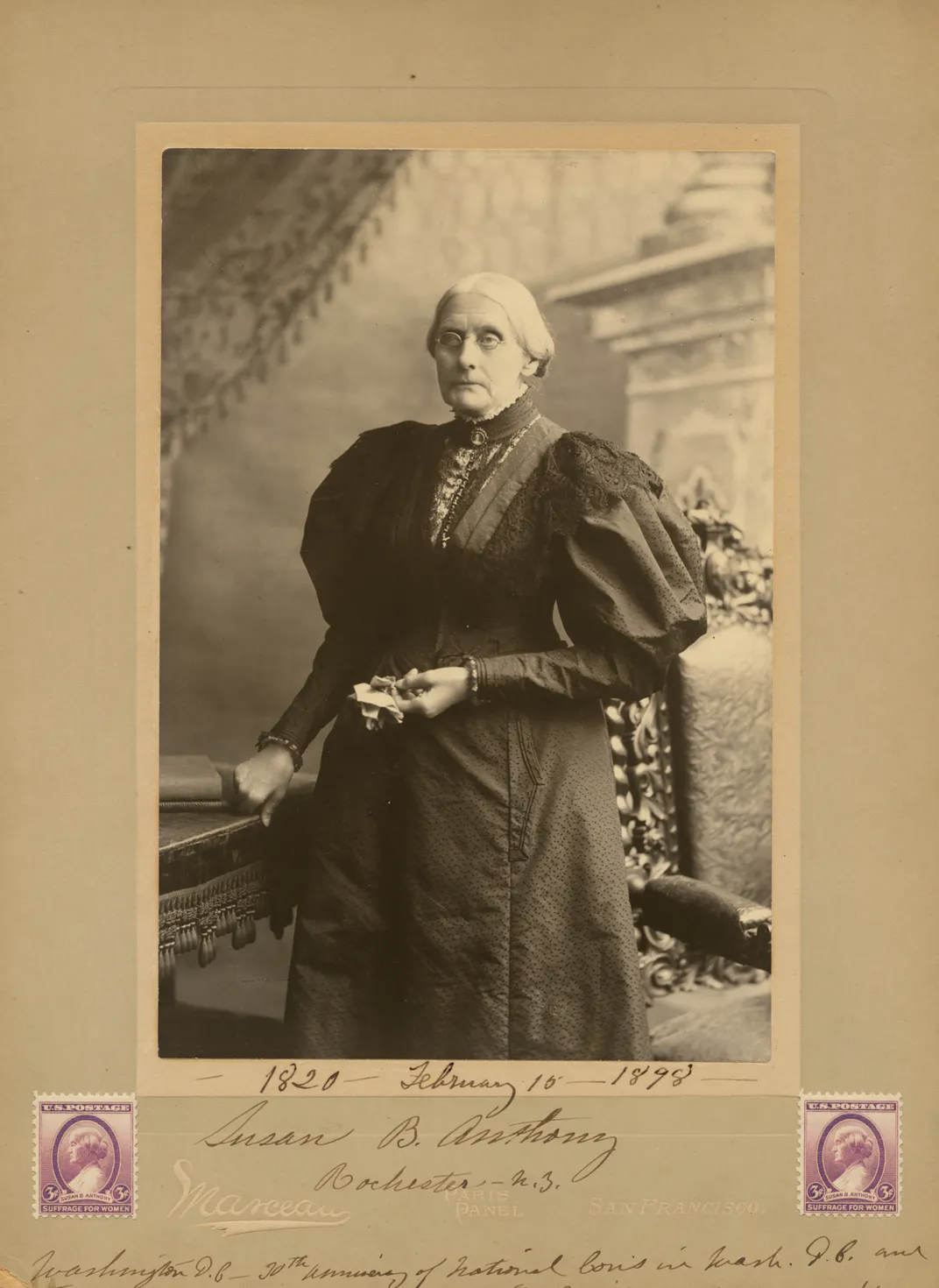 Susan B. Anthony, Theodore C. Marceau, 1898