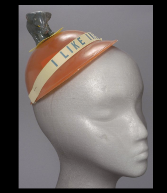 Child’s Plastic “I Like Ike” Hat with Moving Elephant, c. 1956