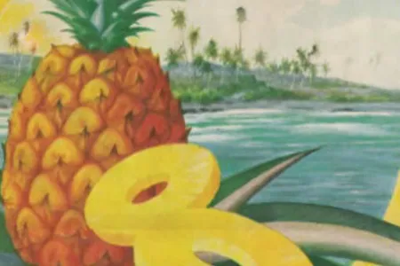 An advertisement for Dole canned pineapple, circa 1940s.