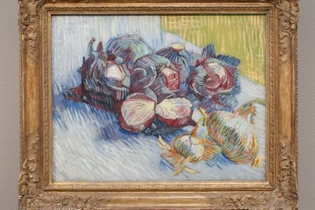 Vincent van Gogh&#39;s recently renamed still life Red Cabbages and Garlic (1887)