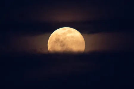 A supermoon rises in Washington, D.C., on March 9, 2020.