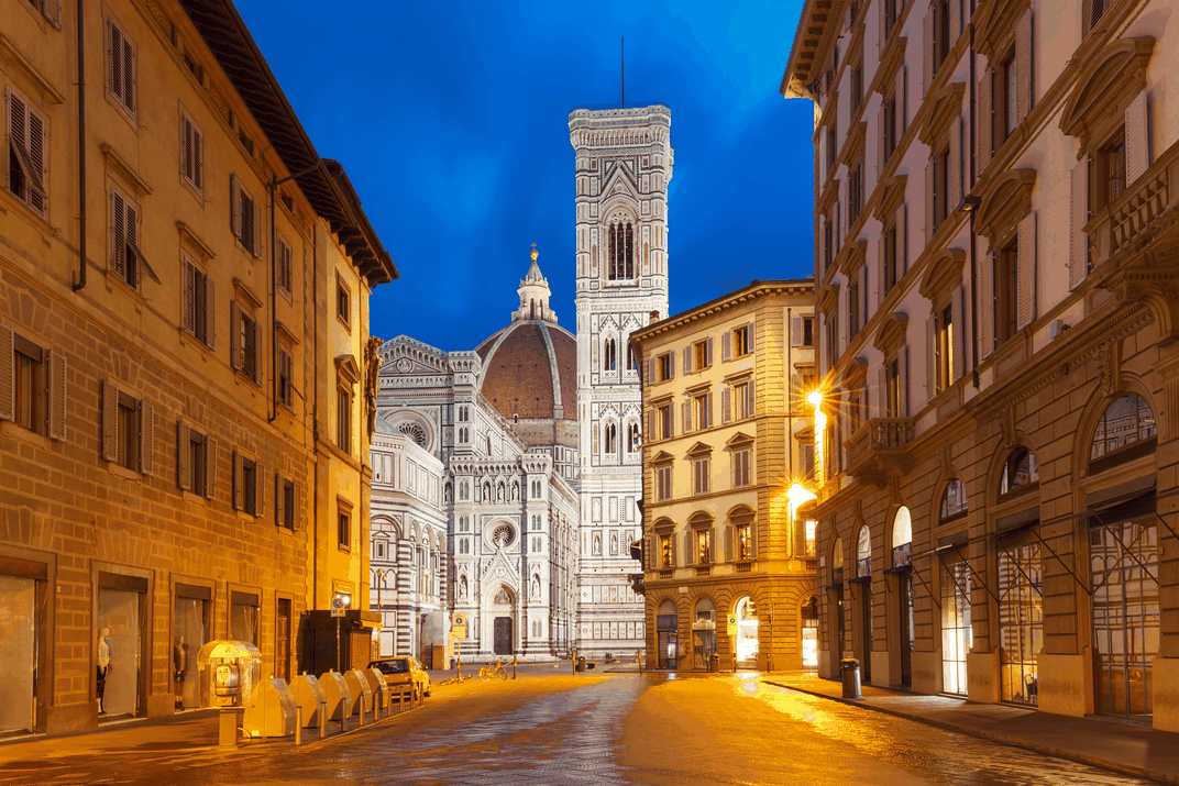 The Florence Duomo at night