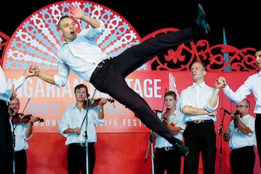 Flying high at one of the Folklife Festival’s many stages.