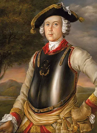 A circa 1740 portrait said to depict Hieronymus Karl Friedrich, Freiherr von Münchhausen