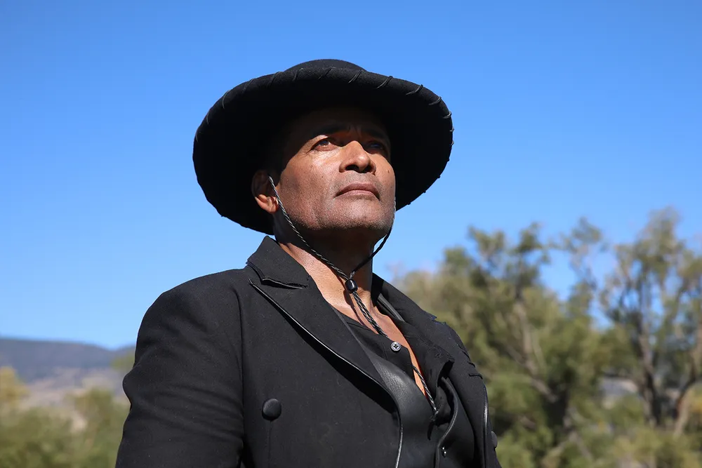 Mario Van Peebles as Chief in his latest film, Outlaw Posse​​​​​​​
