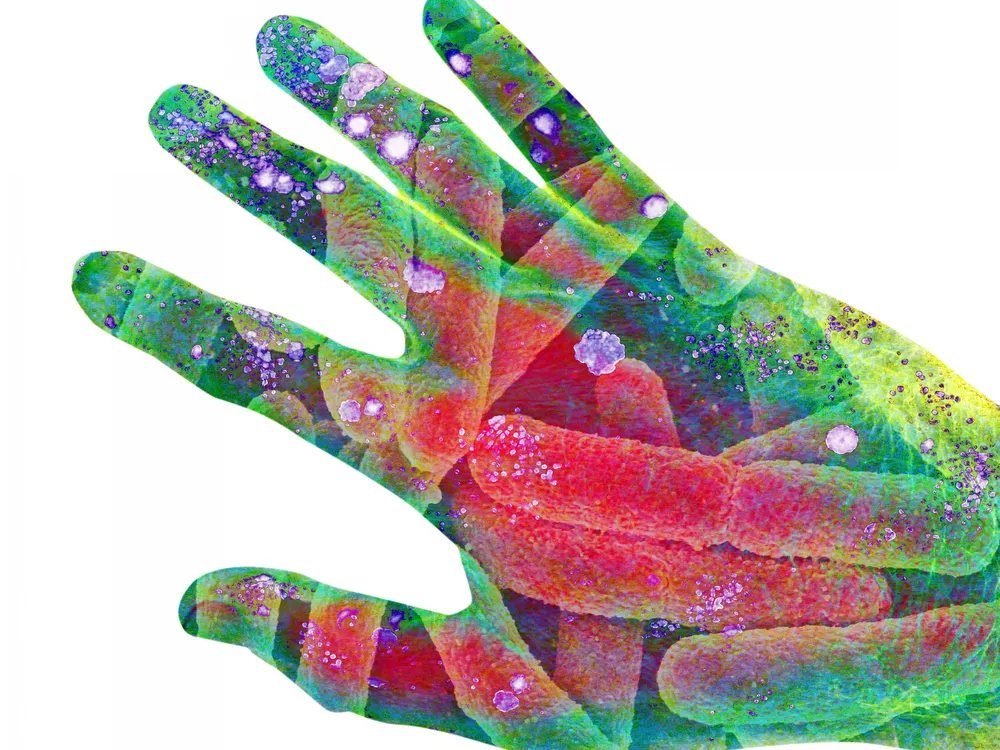 microbe hand