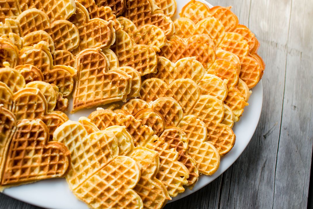 Traditional waffles in Oslo