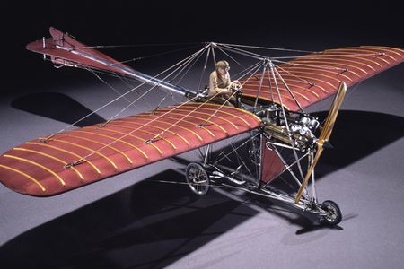 One of the Museum's most popular models, this replica of the Johnson Monoplane was built in 1959 by Julius and Harry Johnson—who designed and built the original aircraft in 1910.