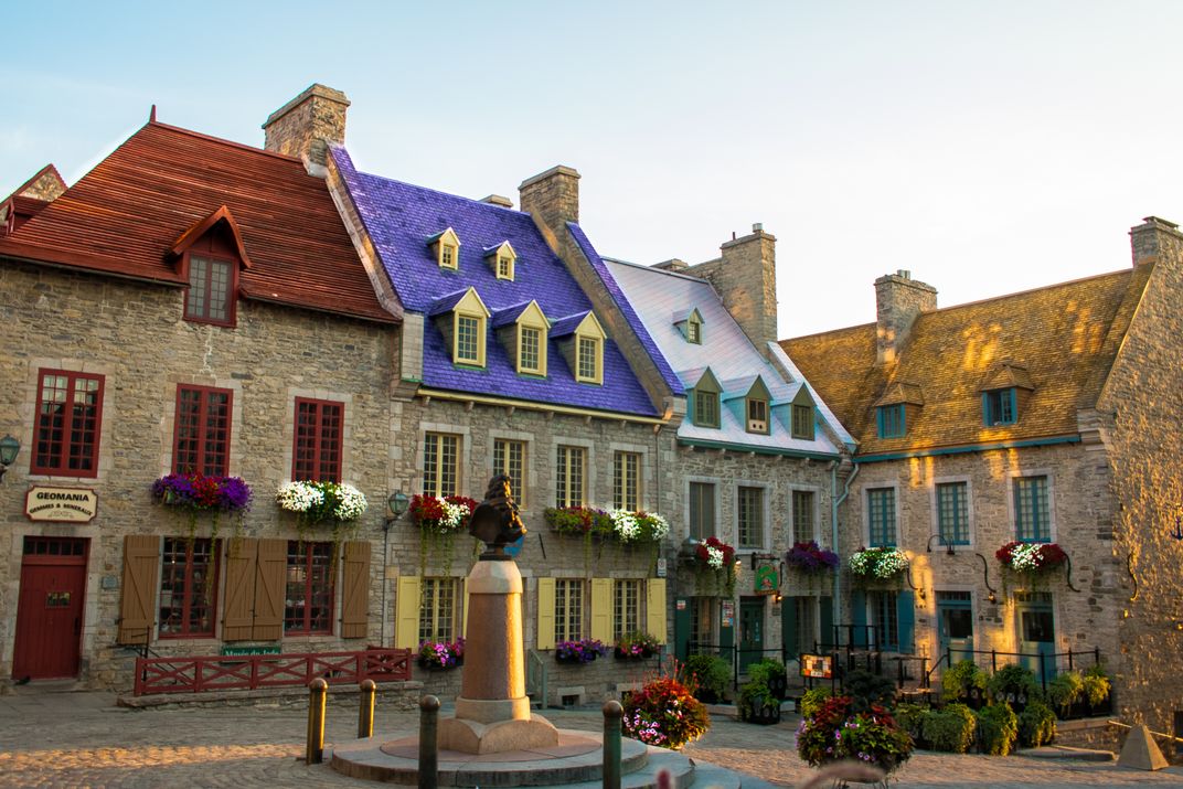 Traditional French architecture of old Québec City