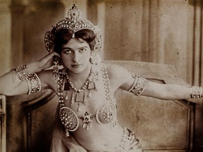Mata Hari (Malay for “eye of the day”) captivated European audiences with her spiritual yet sexually charged performances