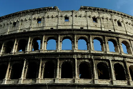 The Colosseum, inaugurated in A.D. 80, seated 50,000 and hosted gladiatorial games, ritual animal hunts, parades and executions.