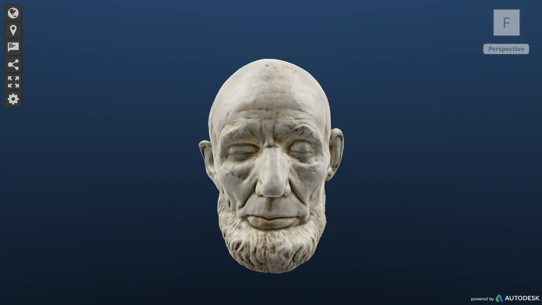 Abraham Lincoln Mills life mask