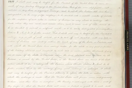 This law set the forced removal of Native Americans in the American Southeast into motion.