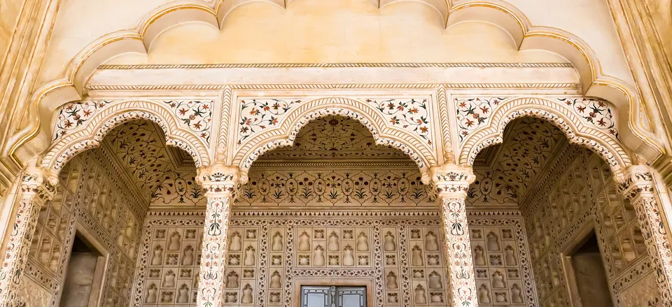  Architectural detail from the Red Fort, Agra 