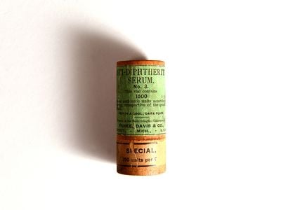 Bottle of Diphtheria Anti-Toxin in Case, 1900s
