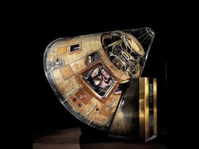 The Apollo 11 Command Module.