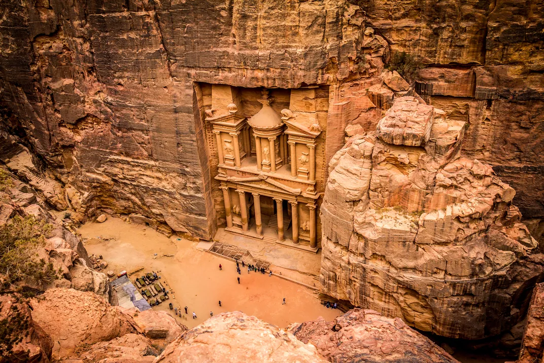 The famous Treasury at Petra