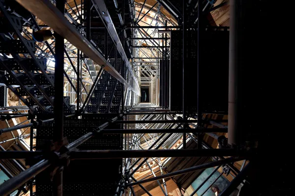 Michigan State Capitol - Scaffolding During the Restoration thumbnail